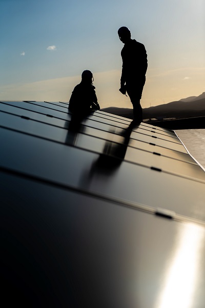 Photovoltaik-Stromerzeugungsprojekt auf einem Bio-Bauernhof in Spanien