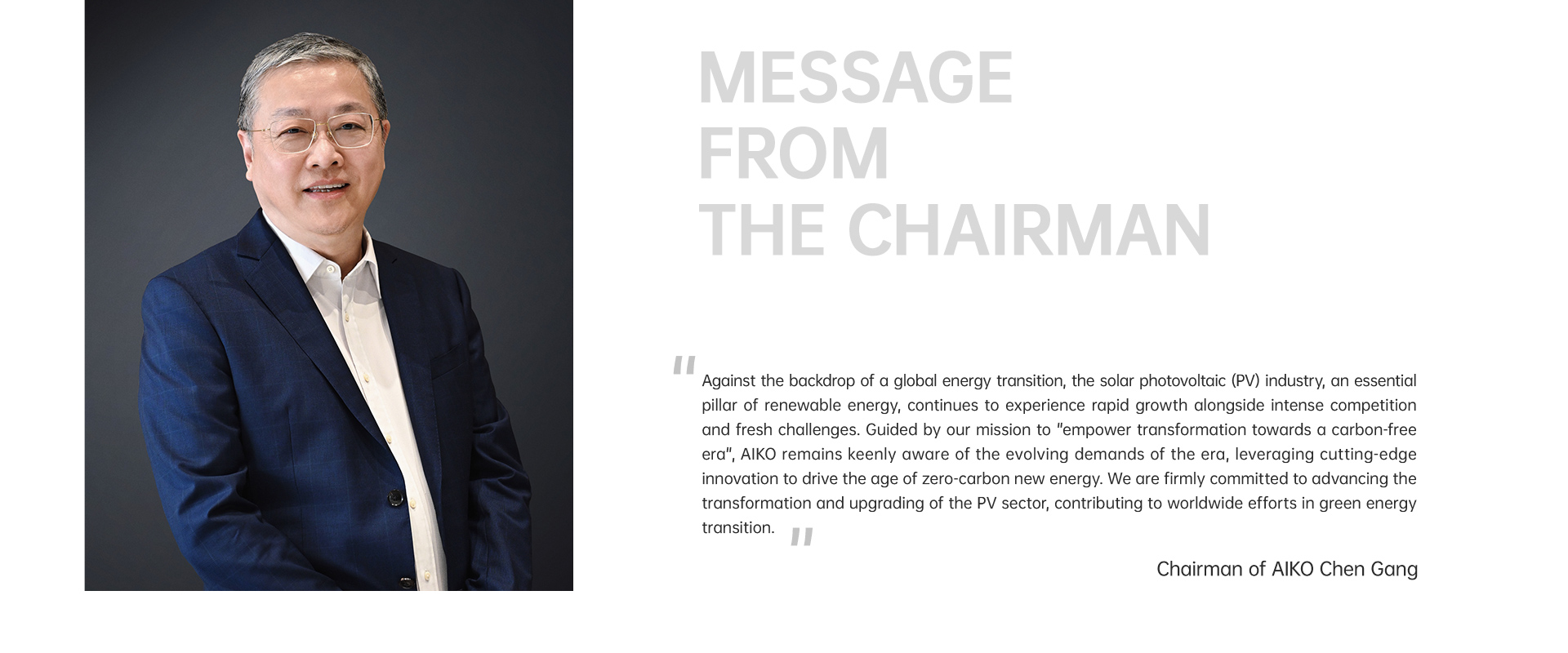 Botschaft des Vorsitzenden